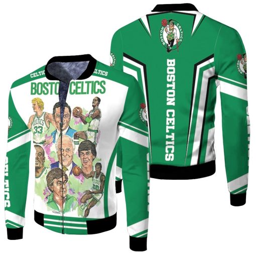 Boston Celtics 1982 Seasons Fleece Bomber Jacket