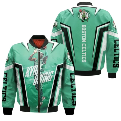 Boston Celtics Kyrie Irving 11 Design Bomber Jacket