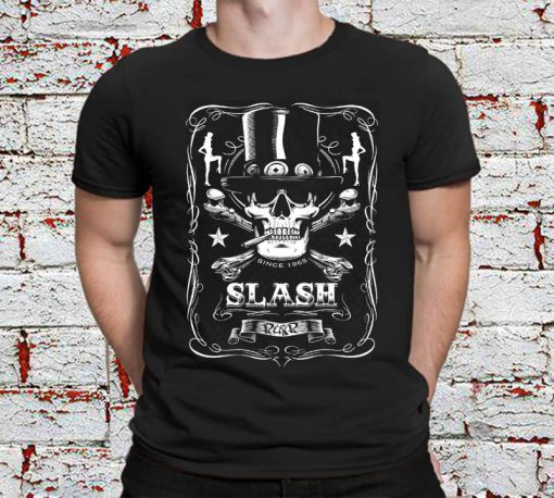 Bottle Of Slash Black Athletic T Shirt