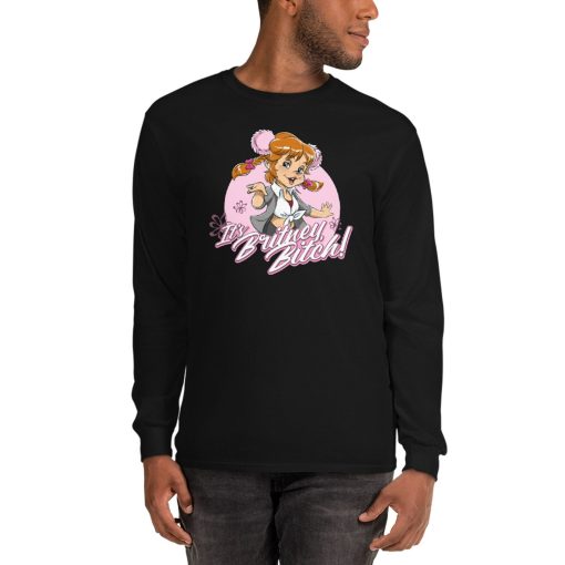 Britney Spears Brittany Miller Chipette Mens Long Sleeve Cotton Jersey Graphic Sweatshirt