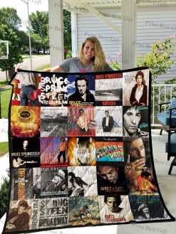 Bruce Springsteen Albums Cover Quilt Blanket Great Customized Blanket Gifts For Birthday Christmas Thanksgiving