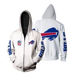 Buffalo Bills Nfl Bomber Jacket 3d Jersey Zip Hoodie