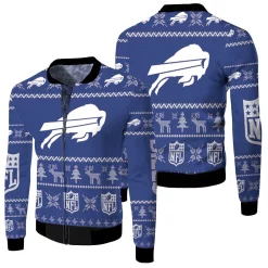 Buffalo Bills Ugly Sweatshirt Christmas 3d Fleece Bomber Jacket
