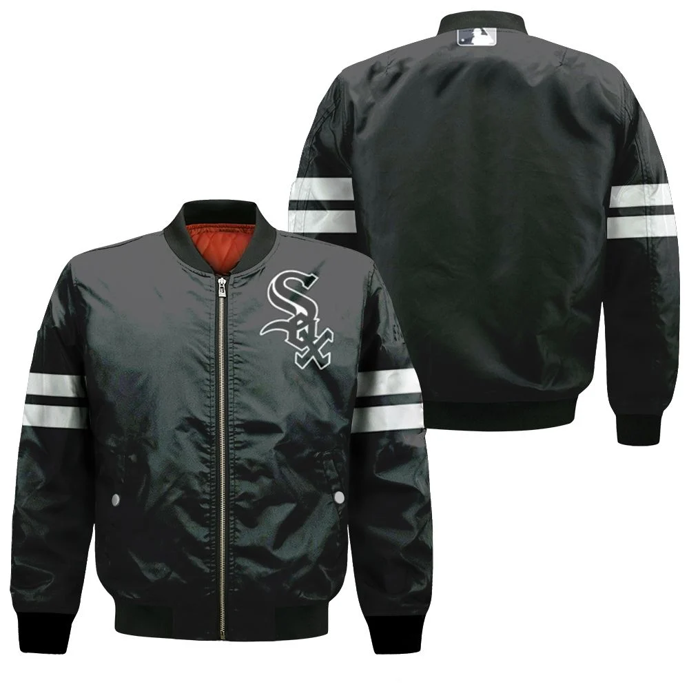 Chicago White Sox Black 2019 Jersey Inspired Style Bomber Jacket