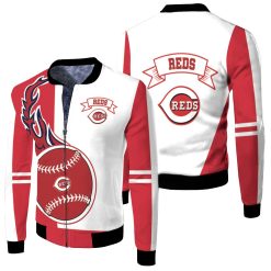 Cincinnati Reds 3d Fleece Bomber Jacket