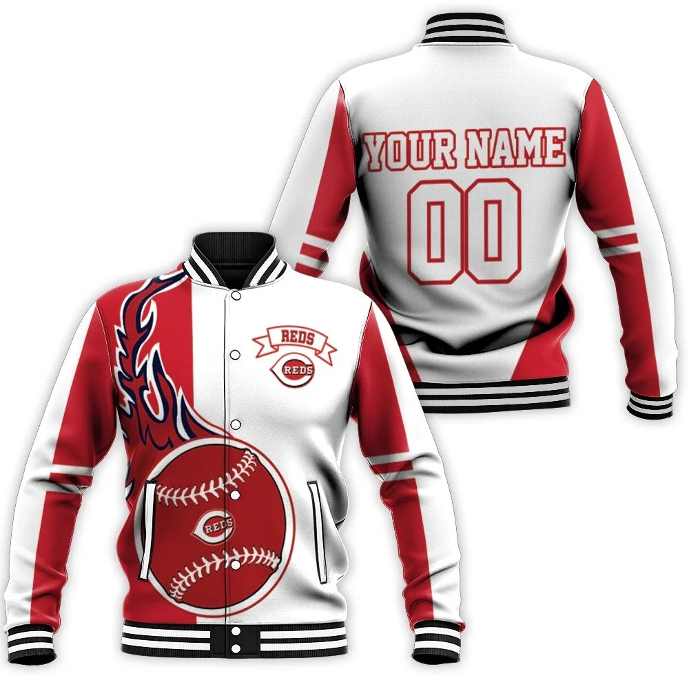 Cincinnati Reds 3d Personalized Baseball Jacket
