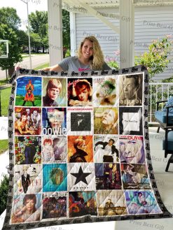 David Bowie Albums Cover Poster Quilt Blanket Ver 2