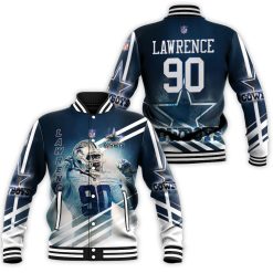 Demarcus Lawrence 90 Dallas Cowboys 3d Baseball Jacket