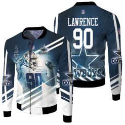 Demarcus Lawrence 90 Dallas Cowboys 3d Fleece Bomber Jacket