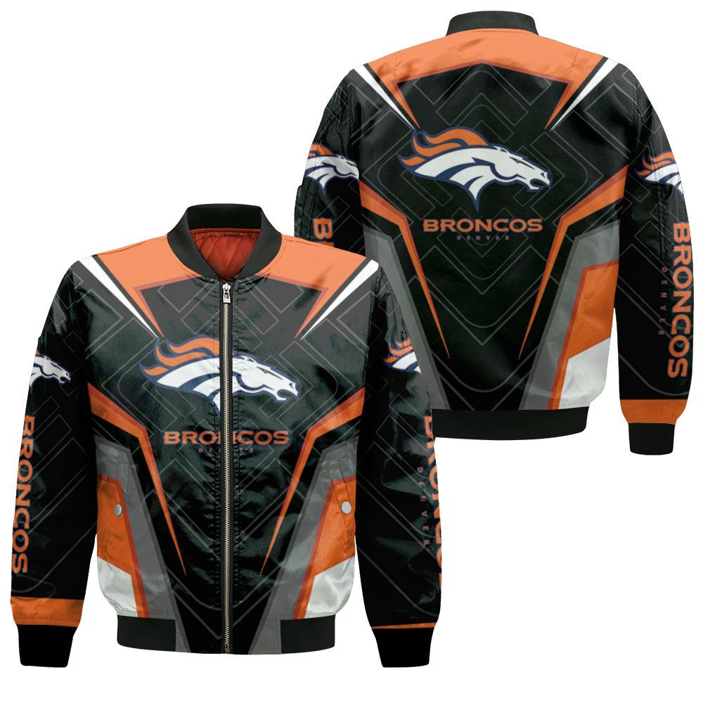 Denver Broncos Hoddie All Printed 3d Jersey Bomber Jacket