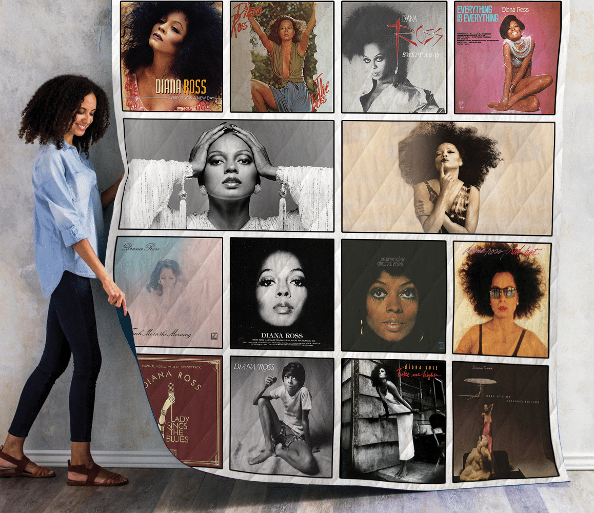 Diana Ross Albums Quilt Blanket 02