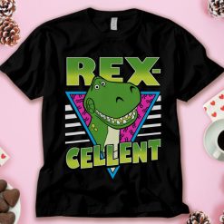 Disney Pixar Toy Story 4 Retro Rex-cellent Portrait T-Shirt
