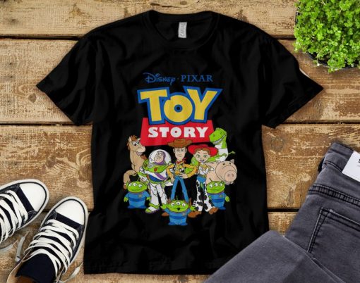 Disney Toy Story Buzz Woody Jessie Graphic T-Shirt