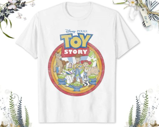 Disney Toy Story Vintage Circle Portrait Logo T-Shirt