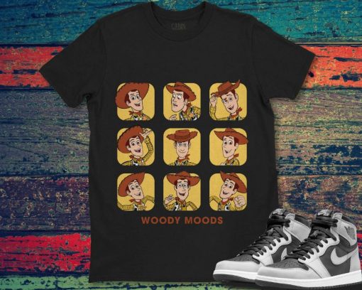 Disney Toy Story Woody Moods Box Up Funny Unisex T-Shirt