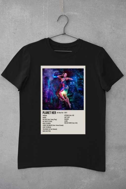 Doja Cat Rap Style Planet Hers Minimalist Heavy Cotton Tee Four Views Doja Cat Poster T-Shirt