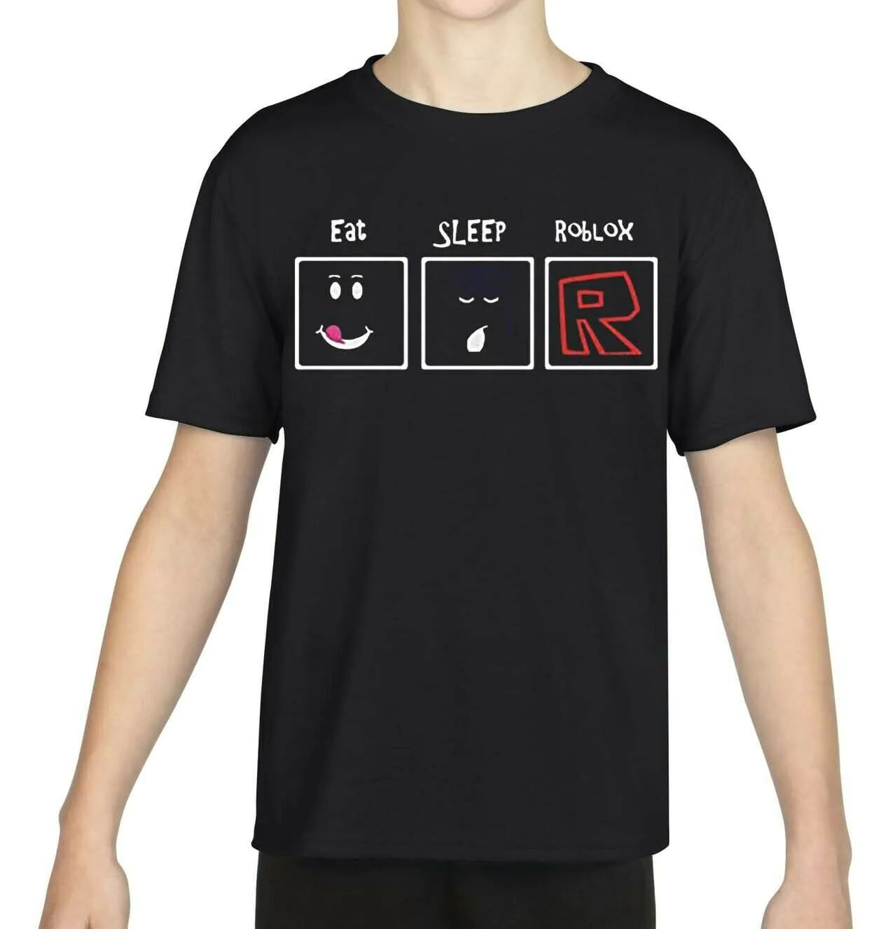 ROBLOX Unisex BLACK T Shirt Size SMALL USA, GOOD CONDITION, Gaming