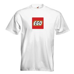 Ego Lego Parody Gift Idea Funny Novelty Joke Slogan Comedy Cotton Mens Unisex T-Shirt