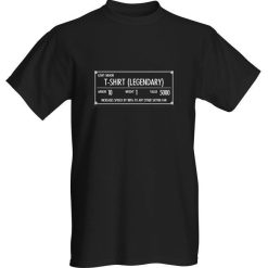 Elder Scrolls Skyrim Inventory Brand New Legendary Unisex T-Shirt