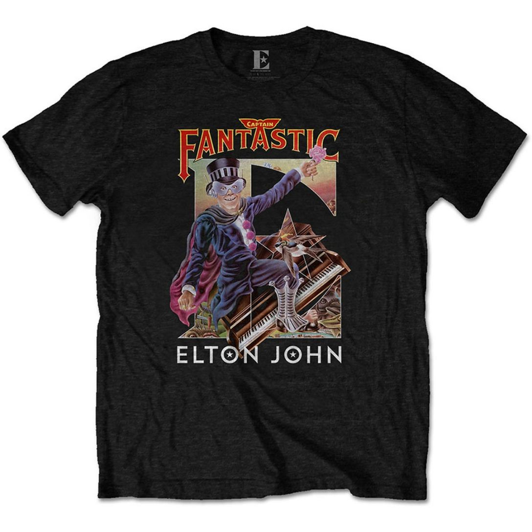 Elton John Captain Fantastic Brown Dirt Cowboy Official Tee T-Shirt