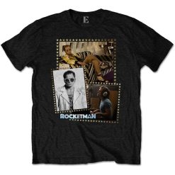 Elton John Unisex Tee Rocketman Montage Shirt