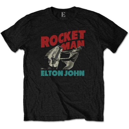 Elton John Unisex Tee Rocketman Piano Shirt