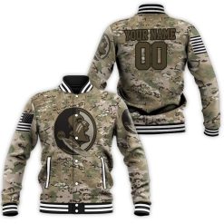 Florida State Seminoles Camo Pattern 3d Personalized Baseball Jacket