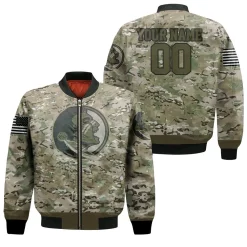 Florida State Seminoles Camo Pattern 3d Personalized Bomber Jacket