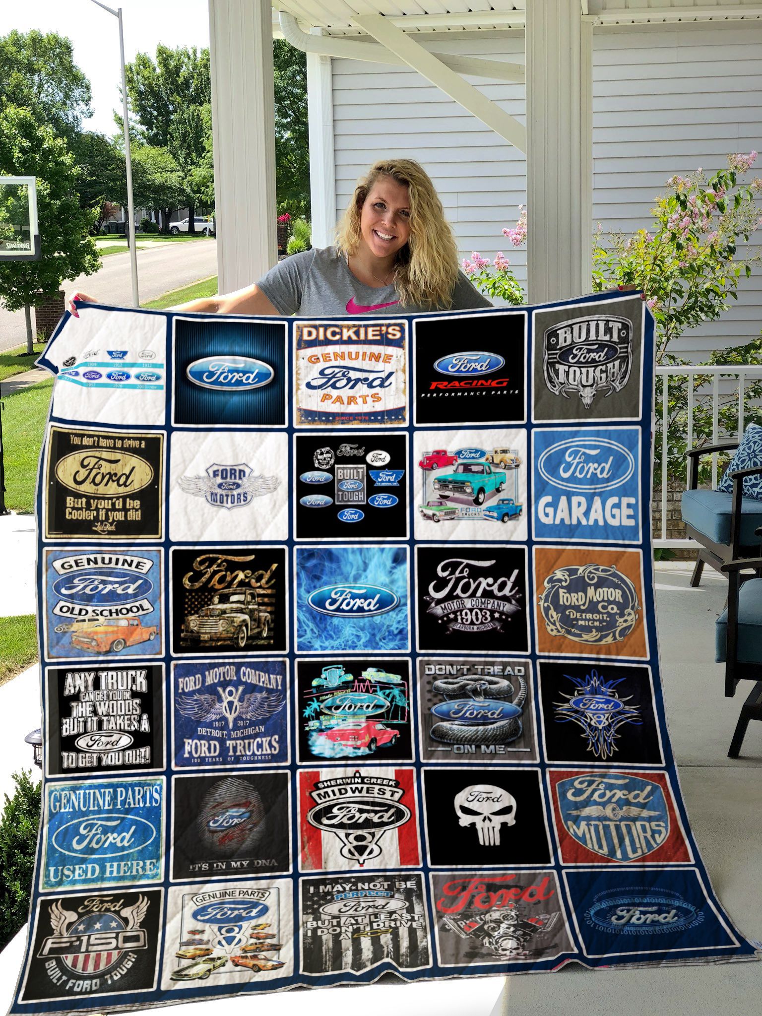 Ford Motor Company Quilt Blanket