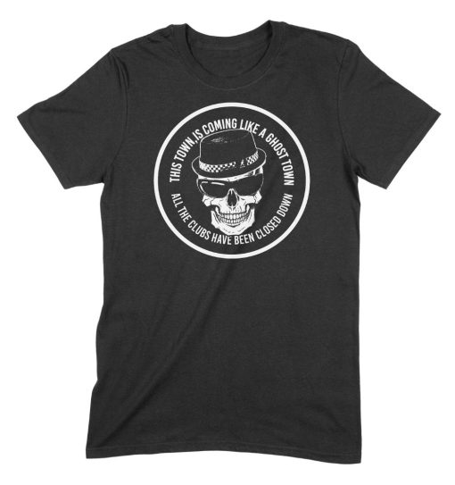 Ghost Town Skull Logo The Specials Mens Ska T-Shirt