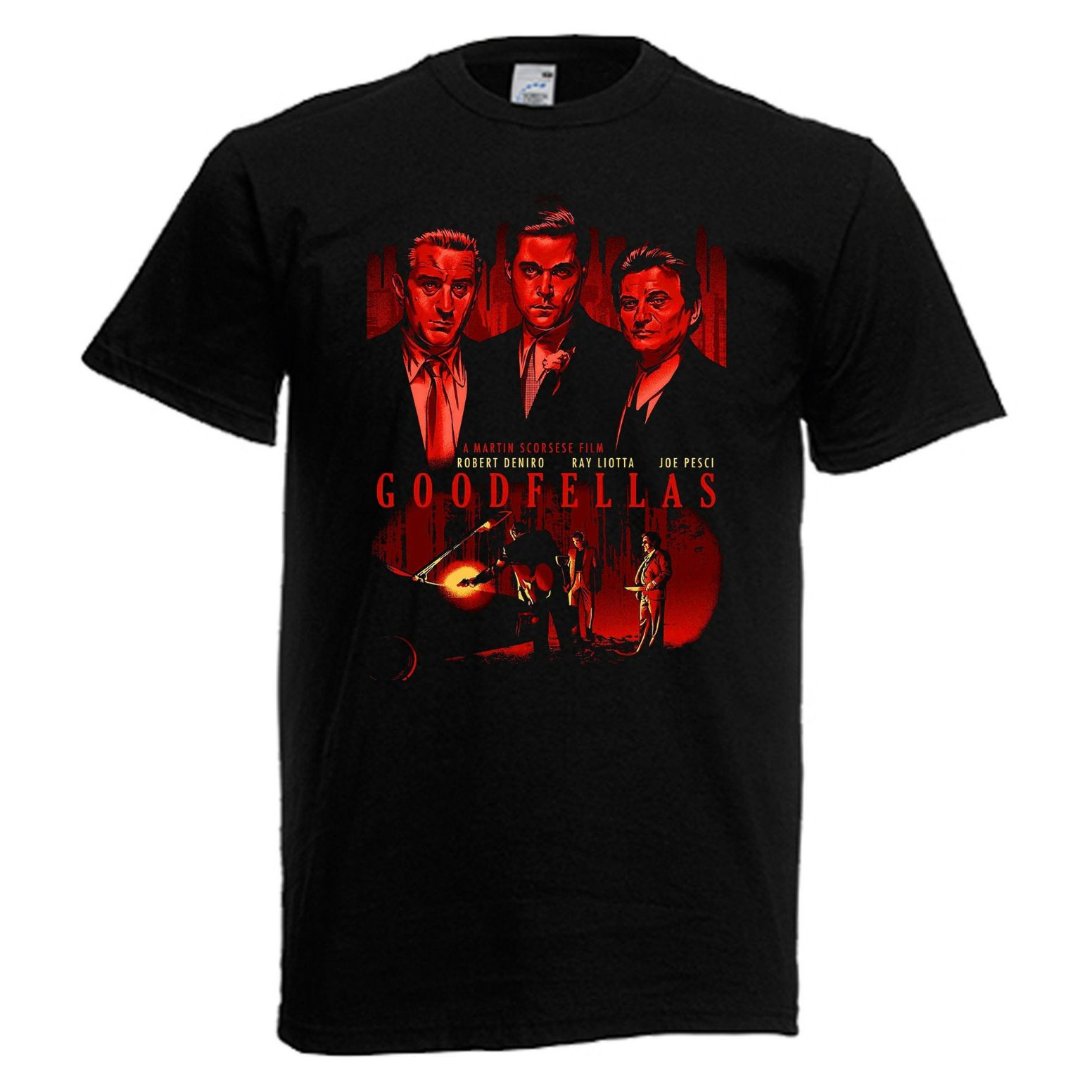Goodfellas Three Wise Men Mafia Gangster Movie Mens Black T-Shirt ...