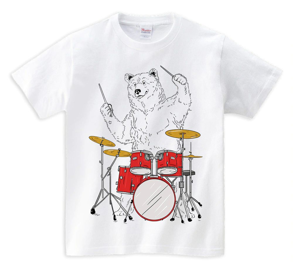 Grizzly Bear Playing Drums Shirt
