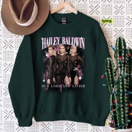 Hailey Baldwin Vintage Bootleg 90s Unisex Sweatshirt