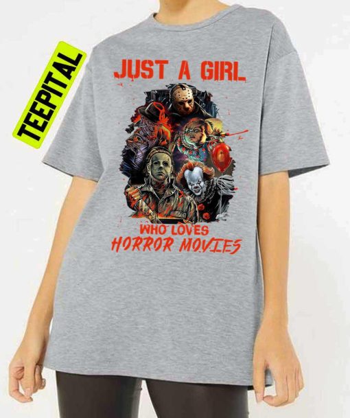 Halloween Just A Girl Who Loves Horror Movies Unisex T-Shirt