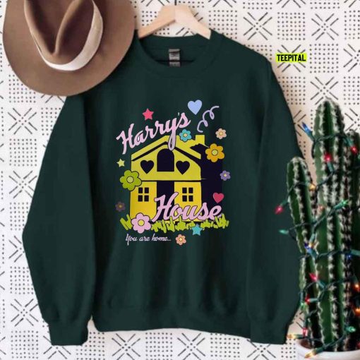 Harry’s House Vintage Florals Fanmade Harry Styles Album Unisex Sweatshirt