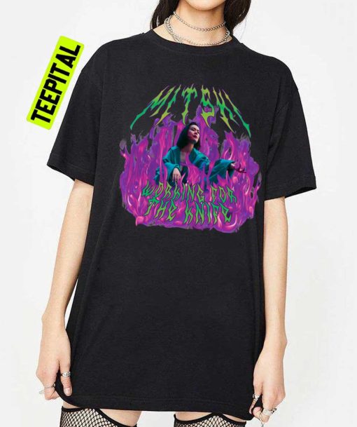 Heavy Metal Mitski With Flames T-Shirt