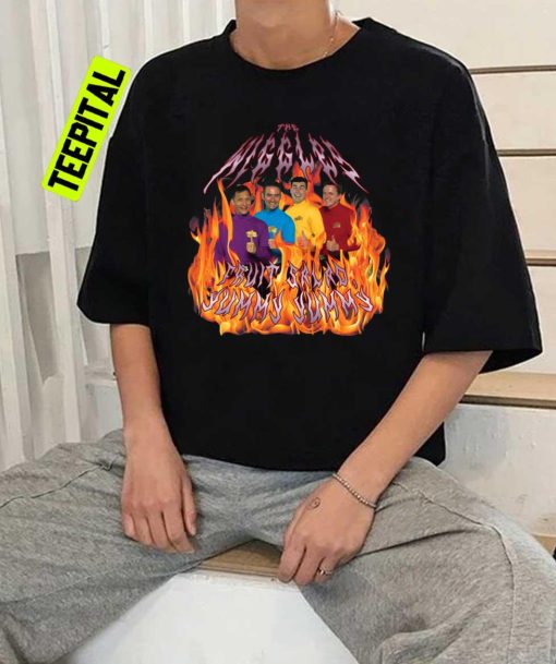 Heavy Metal Wiggles With Flames T-Shirt