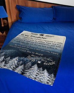 I Hugged This Blanket Xmas Mom To Daughter Fleece Blanket Quilt Blanket For Daughter