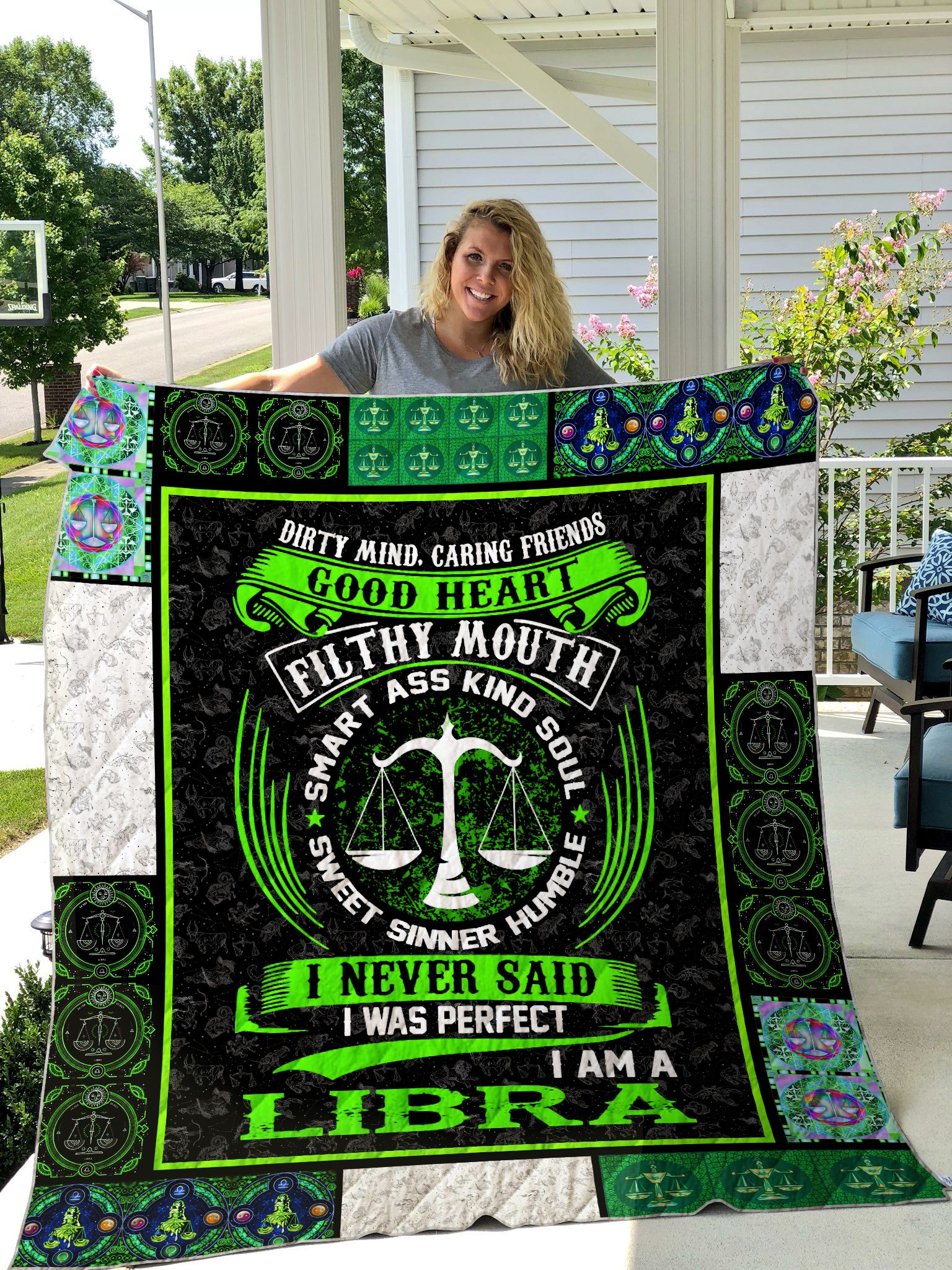 I Never Said I Was Perfect I’m A Libra Quilt Blanket Great Customized Blanket Gifts For Birthday Christmas Thanksgiving