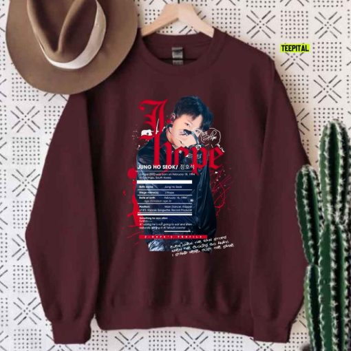 J-Hope BTS BANGTAN Profile Fanart Unisex Sweatshirt