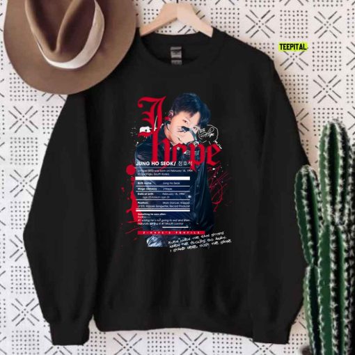 J-Hope BTS BANGTAN Profile Fanart Unisex Sweatshirt