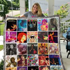 Jimi Hendrix Albums Cover Poster Quilt Blanket Ver 2