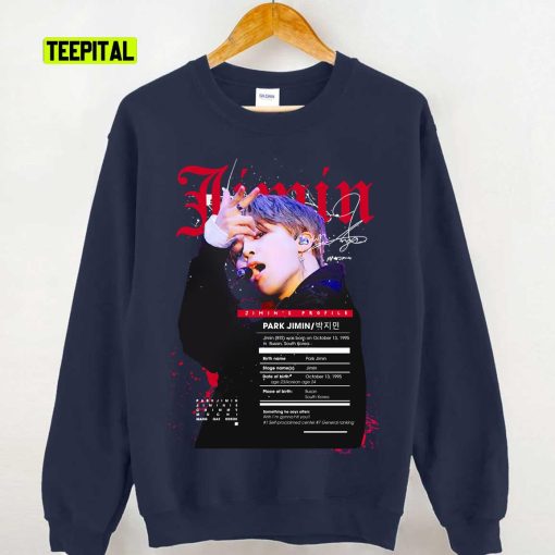 Jimin BTS BANGTAN Profile Fanart Unisex Sweatshirt