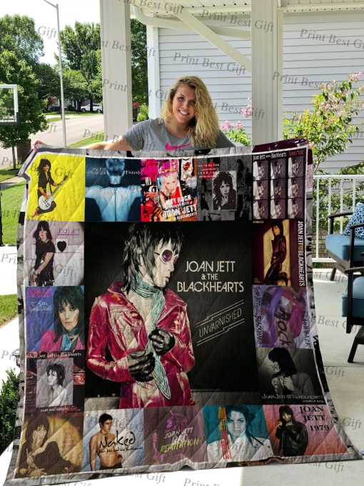 Joan Jett Albums Cover Poster Quilt Blanket Ver 2
