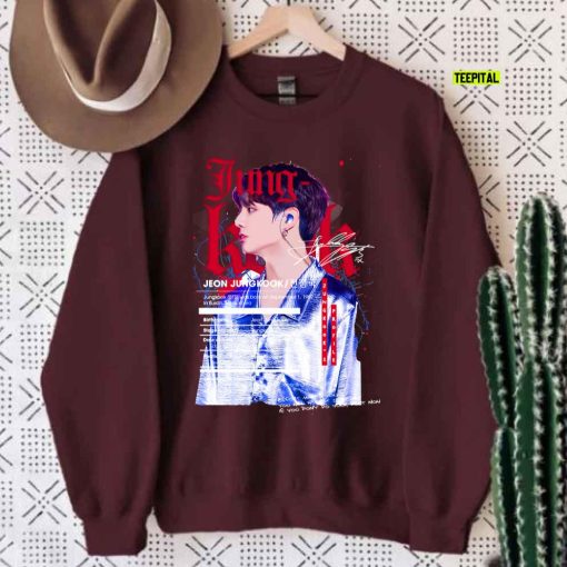 Jungkook BTS BANGTAN Profile Fanart Unisex Sweatshirt