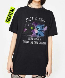 Just A Girl Who Loves Toothless And Stitch Unisex T-Shirt