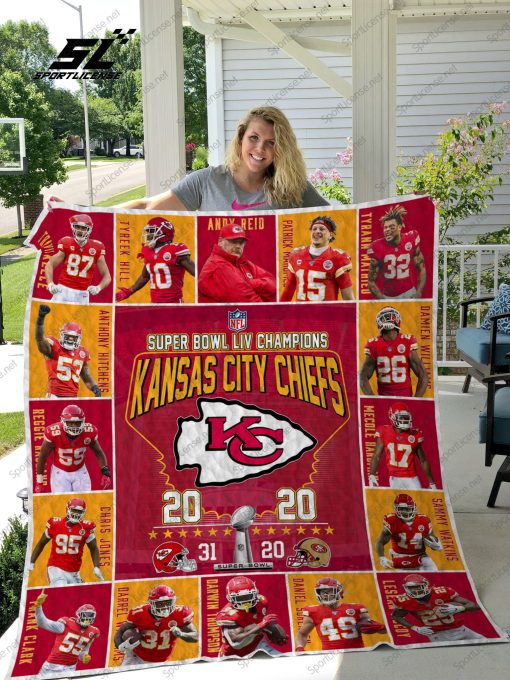 Kansas City Chiefs Super Bowl All Season Plus Size Quilt Blanket