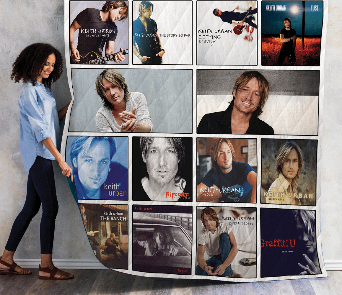 Keith Urban Albums Quilt Blanket 01