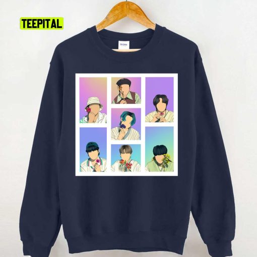 KPOP BTS Muster Sowoozoo Flowers Unisex Sweatshirt