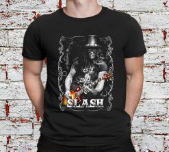Liquid Blue Camiseta Para Hombre Slash Guitar T Shirt